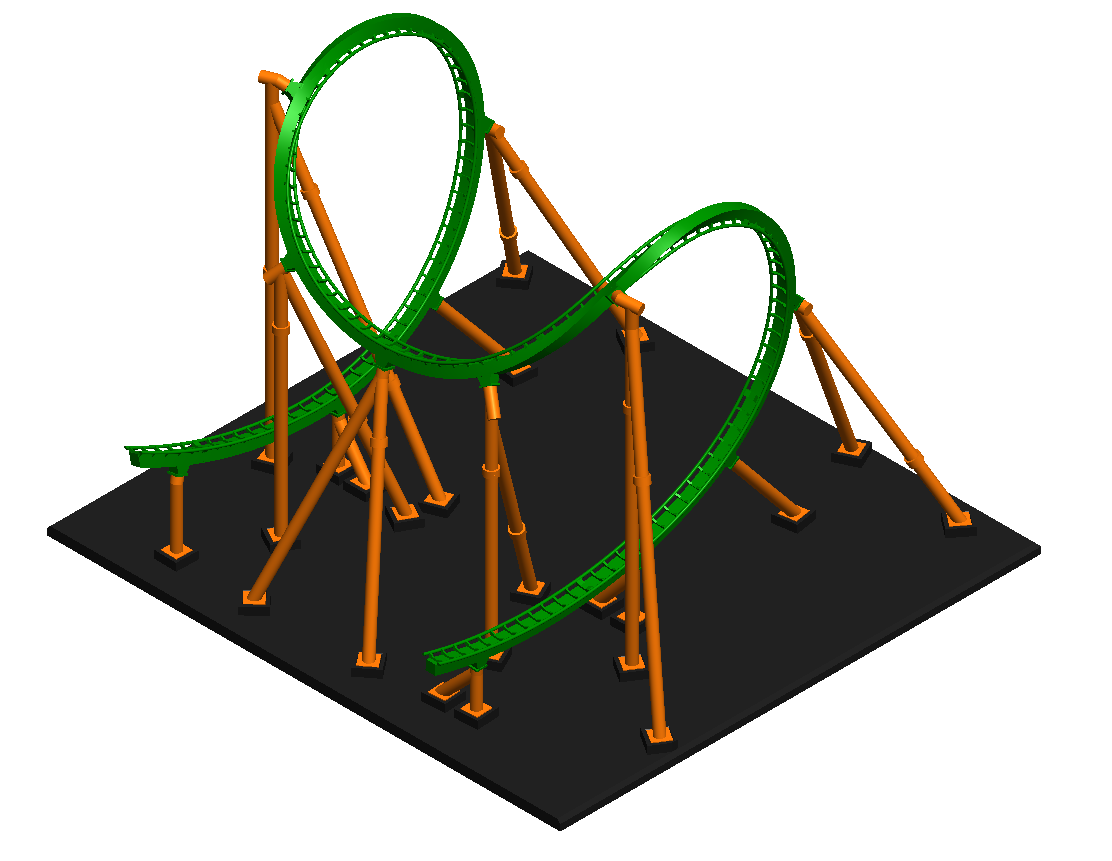 ‘The Gorgon’ Cobra Roll Model Roller Coaster Kit