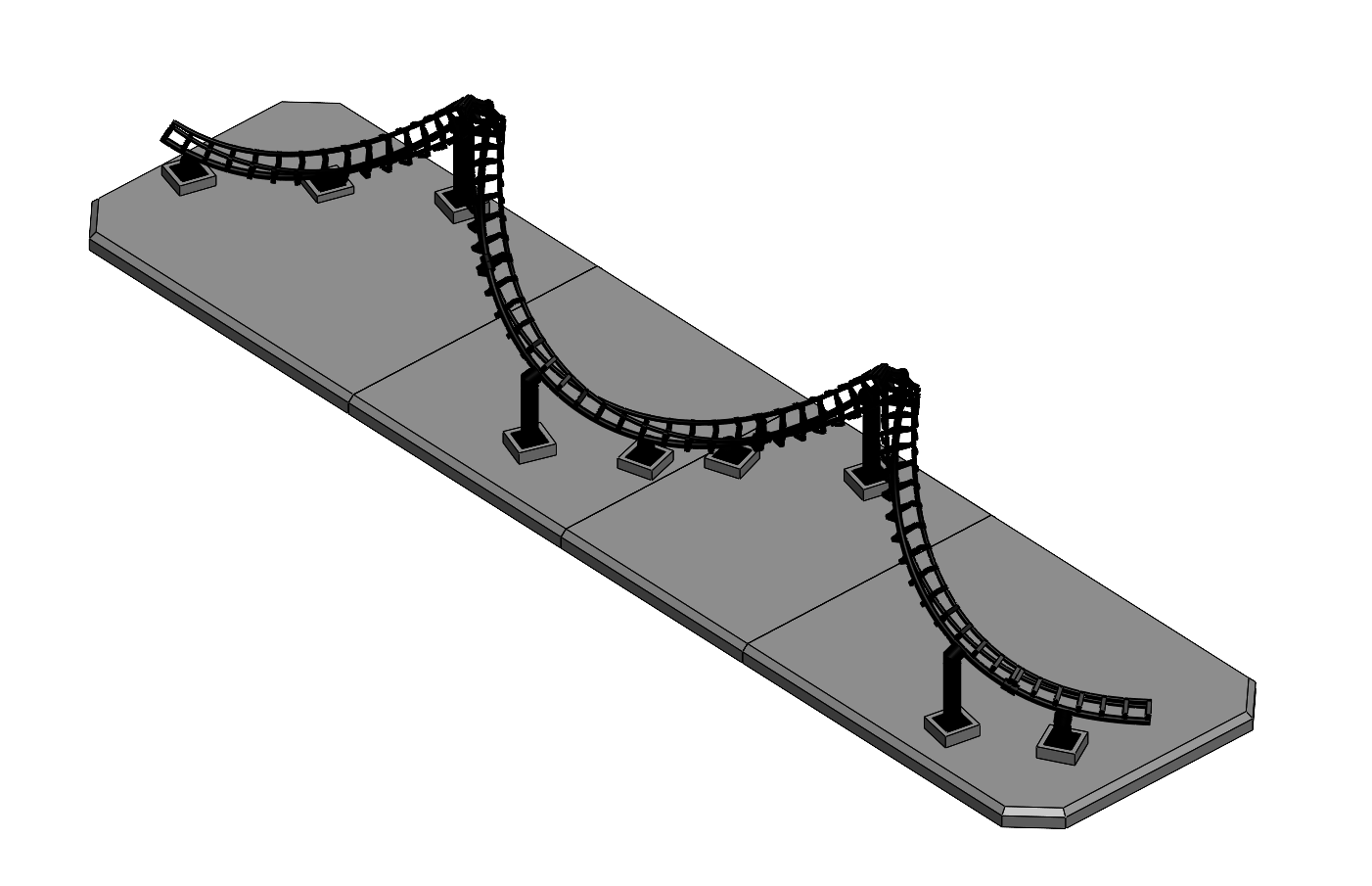 ‘The Double Classic’ Model Roller Coaster Kit